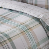 Catherine Lansfield Cartmel Check Reversible Duvet Cover Set with Pillowcase Soft