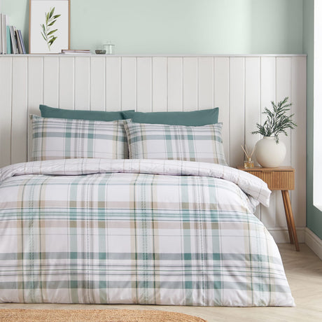 Catherine Lansfield Cartmel Check Duvet Cover Set - Cartmel Check Duvet Set