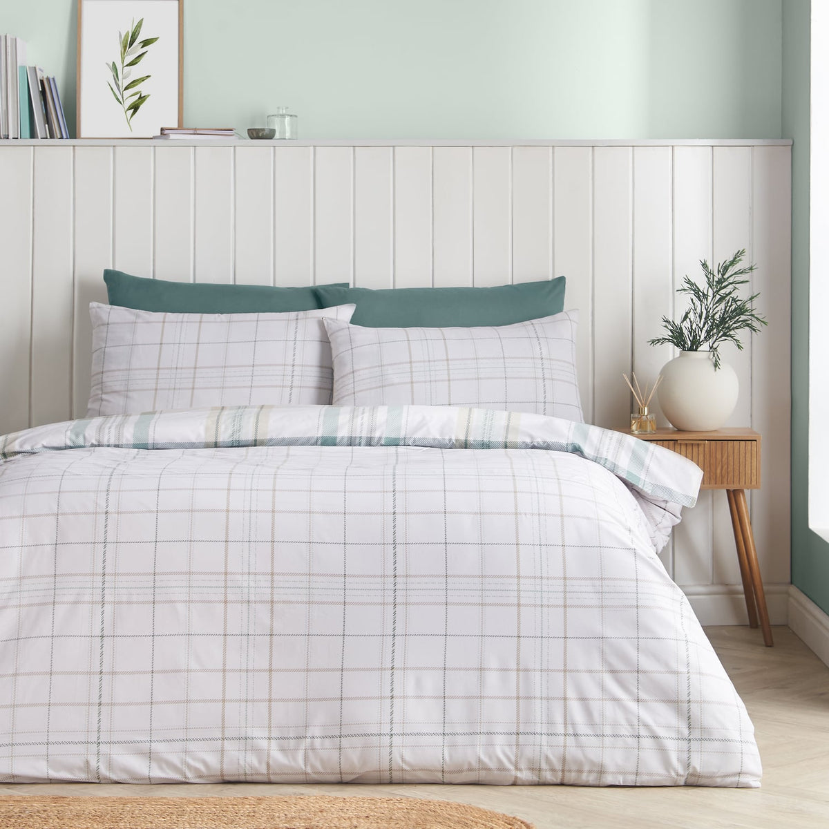 Catherine Lansfield Cartmel Check Duvet Cover Set - Cartmel Check Duvet Set