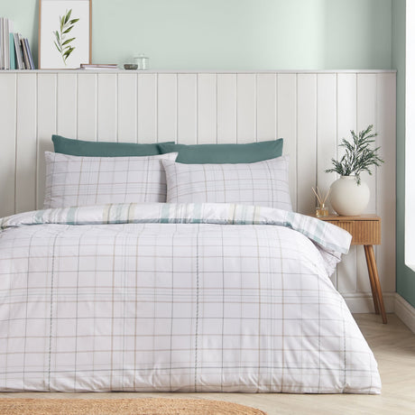Catherine Lansfield Cartmel Check Duvet Cover Set - Cartmel Check Duvet Set