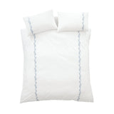 Bianca Camille Embroidered Floral 200 Thread Count Cotton Duvet Cover Set 5