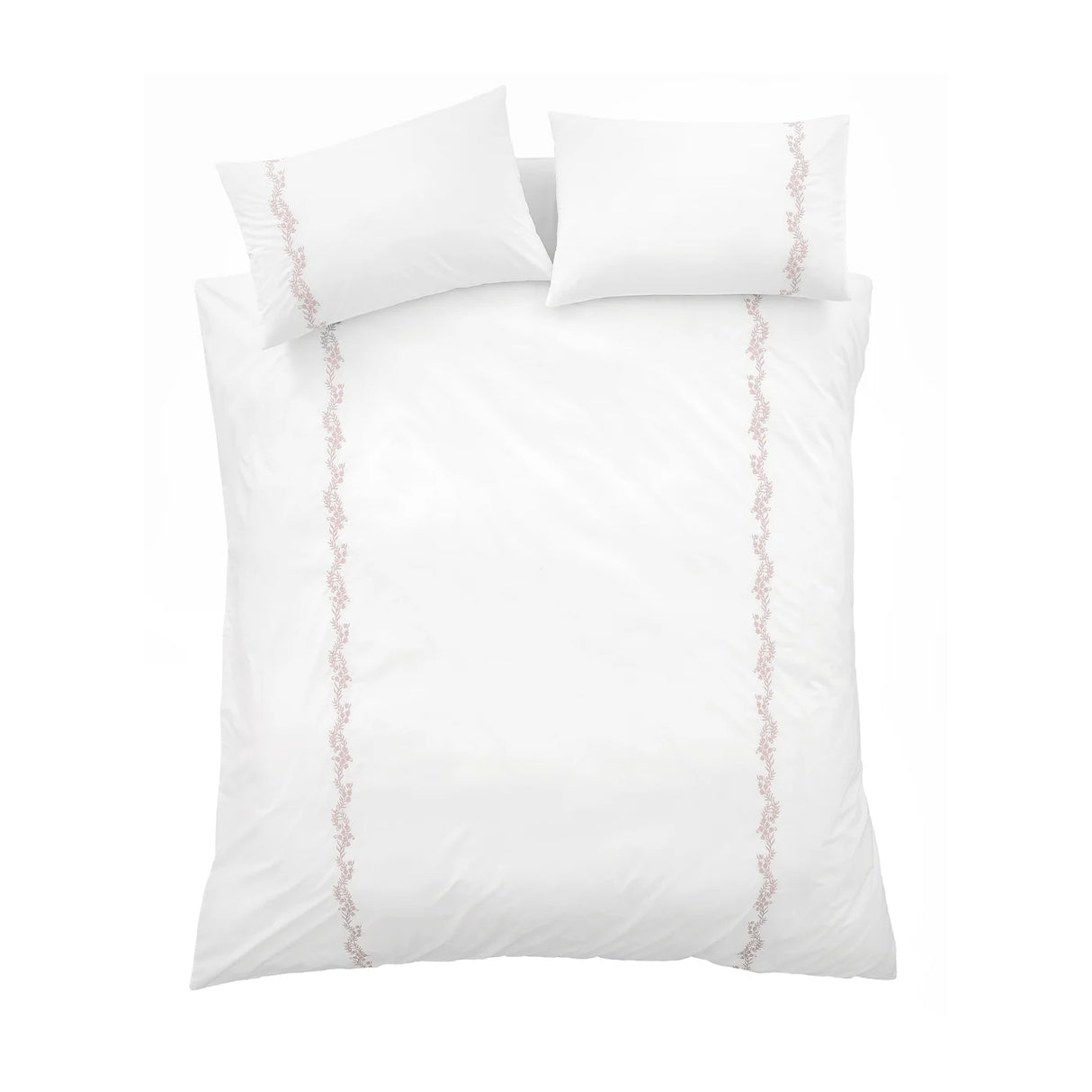 Bianca Camille Embroidered Floral 200 Thread Count Cotton Duvet Cover Set 10