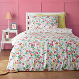 Catherine Lansfield Fruity Friends Reversible Duvet Cover Set with Pillowcase