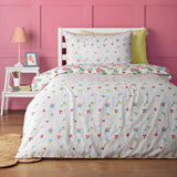 Catherine Lansfield Fruity Friends Reversible Duvet Cover Set with Pillowcase