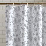 Catherine Lansfield Salcombe Mirabelle Floral Grey Shower Curtain 180x180cm 2