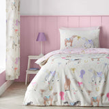 Catherine Lansfield Happy Horses Reversible Duvet Cover Set with Pillowcase
