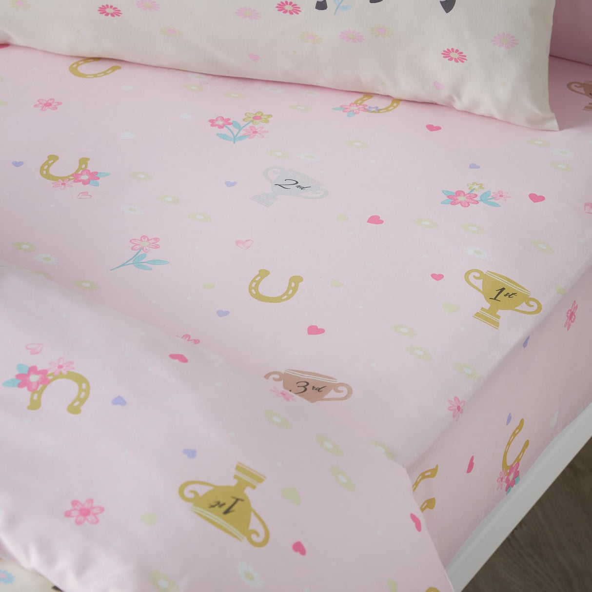 Catherine Lansfield Happy Horses 25cm Deep Fitted Sheet