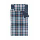 Catherine Lansfield Stars And Check Reversible Duvet Cover Set with Pillowcase