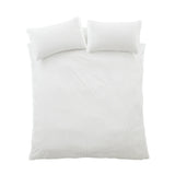 Bianca Seersucker Woven Stripe 180 Thread Count Cotton Duvet Cover Set with Pillowcase