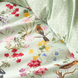 RHS x Catherine Lansfield Birds In Bloom Green So Soft Duvet Cover Set 6