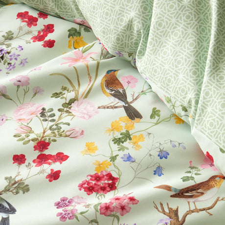 RHS x Catherine Lansfield Birds In Bloom So Soft Duvet Cover Set with Pillowcase