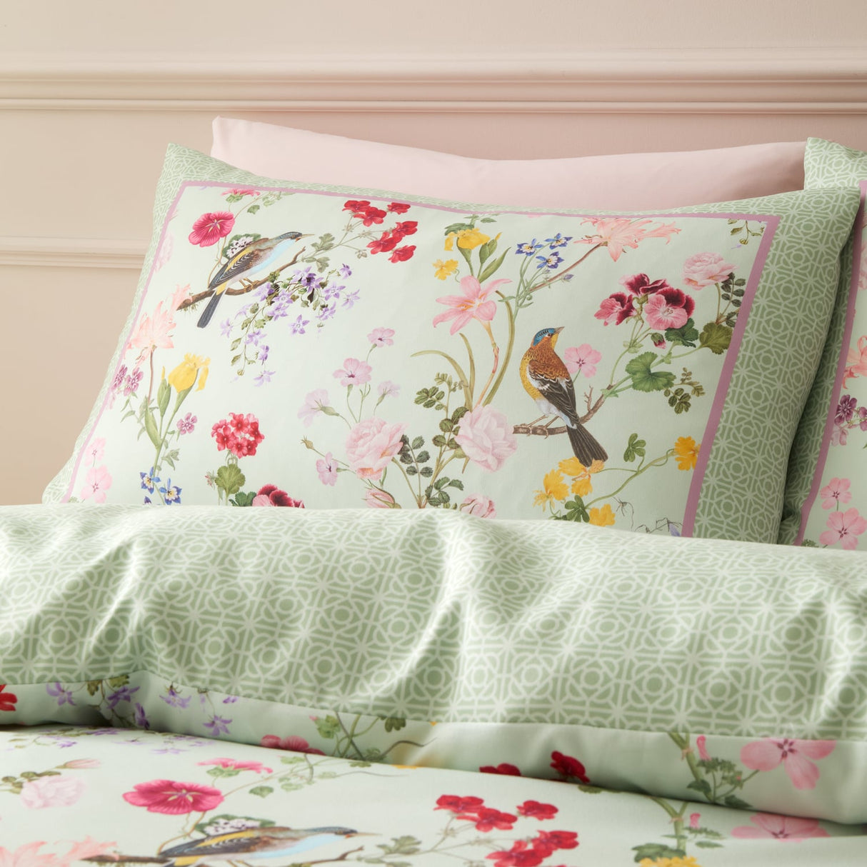 RHS Birds In Bloom Duvet Cover Set - Birds In Bloom Duvet Set