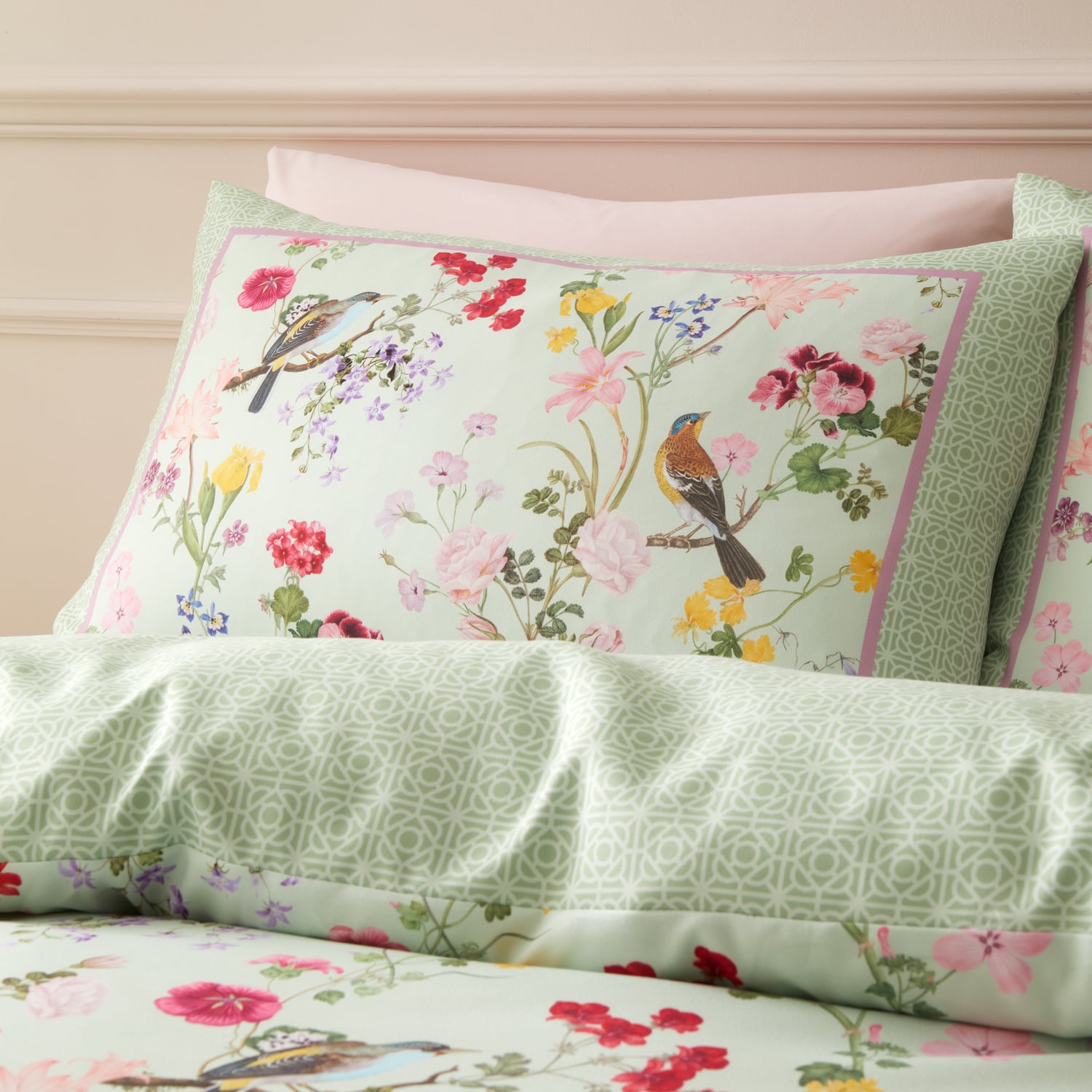 RHS Birds In Bloom Duvet Cover Set - Birds In Bloom Duvet Set
