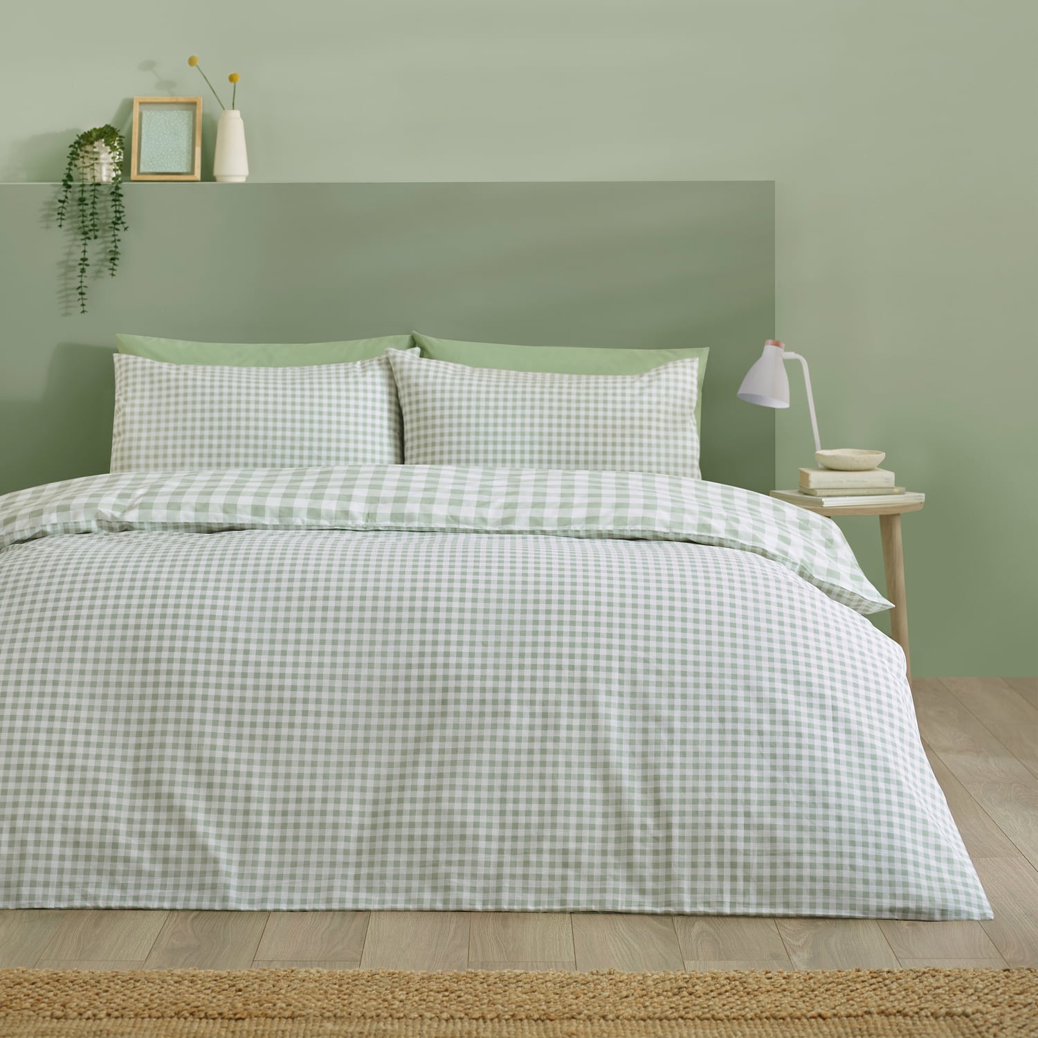Catherine Lansfield Bamford Gingham Check Duvet Cover Set