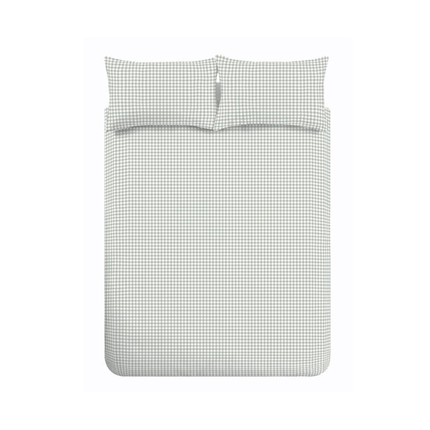 Catherine Lansfield Bamford Gingham Check Duvet Cover Set - Bamford Gingham Green Duvet Set