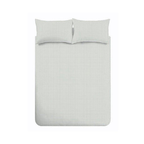 Catherine Lansfield Bamford Gingham Check Duvet Cover Set - Bamford Gingham Green Duvet Set