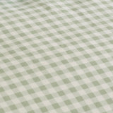 Catherine Lansfield Bamford Gingham Check 30cm Deep Fitted Sheet - Bamford Gingham Green Fitted Sheet