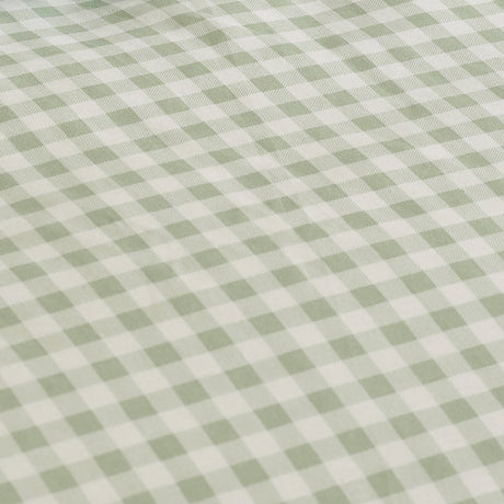 Catherine Lansfield Bamford Gingham Check 30cm Deep Fitted Sheet - Bamford Gingham Green Fitted Sheet