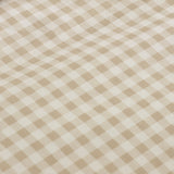 Catherine Lansfield Bamford Gingham Check 30cm Deep Fitted Sheet - Bamford Gingham Natural Fitted Sheet