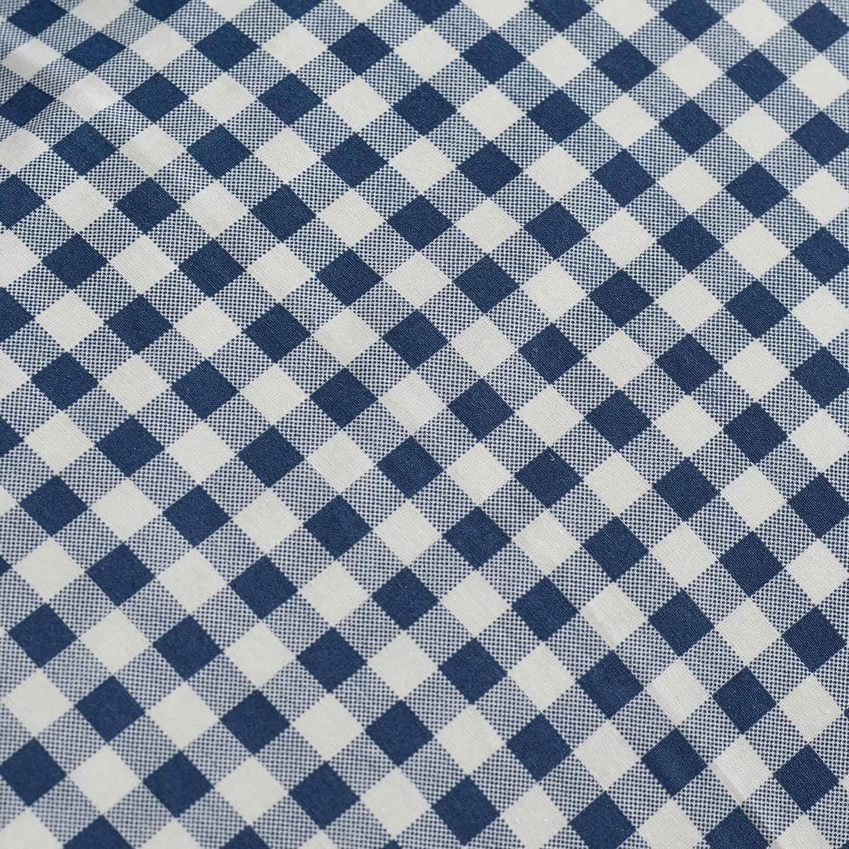 Catherine Lansfield Bamford Gingham Check 30cm Deep Navy Blue Fitted Sheet