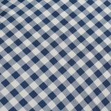 Catherine Lansfield Bamford Gingham Check 30cm Deep Navy Blue Fitted Sheet