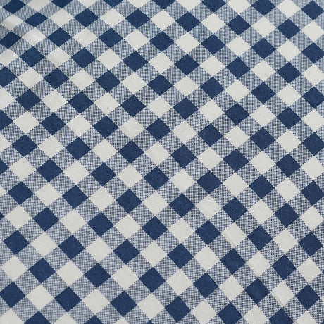 Catherine Lansfield Bamford Gingham Check 30cm Deep Navy Blue Fitted Sheet