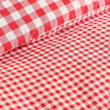 Catherine Lansfield Bamford Gingham Check Duvet Cover Set - Bamford Gingham Red Duvet Set