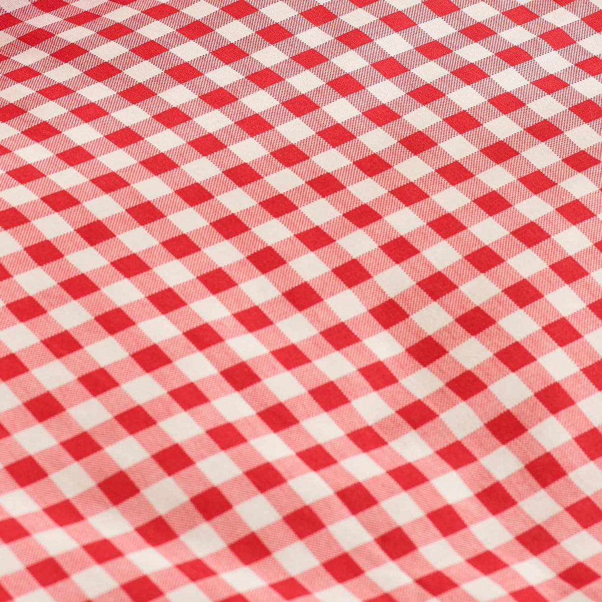 Catherine Lansfield Bamford Gingham Check 30cm Deep Fitted Sheet - Bamford Gingham Red Fitted Sheet