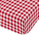 Catherine Lansfield Bamford Gingham Check 30cm Deep Fitted Sheet - Bamford Gingham Red Fitted Sheet