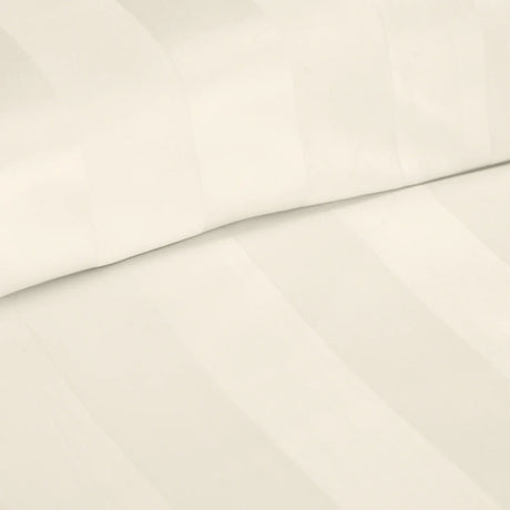Catherine Lansfield So Soft Satin Stripe Black Fitted Sheet - Cream image 5