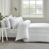 Catherine Lansfield So Soft Satin Stripe Black Fitted Sheet - Cream image 17