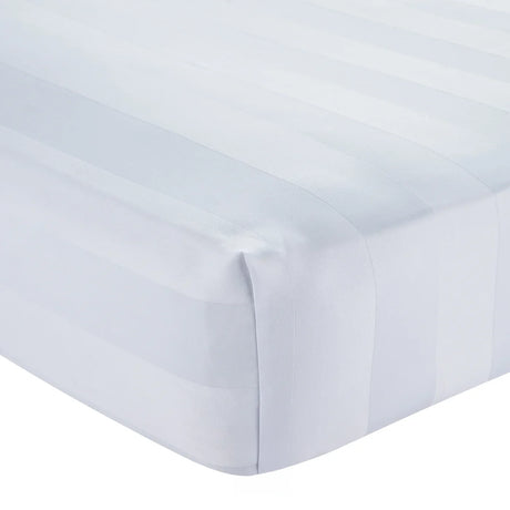 Catherine Lansfield So Soft Satin Stripe Black Fitted Sheet - Cream image 14