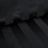 Catherine Lansfield So Soft Satin Stripe Duvet Cover Set - So Soft Satin Stripe Black Duvet Set