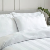 Catherine Lansfield So Soft Satin Stripe Black Fitted Sheet - White image 12