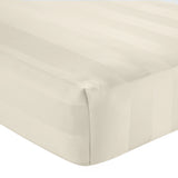 Catherine Lansfield So Soft Satin Stripe Black Fitted Sheet - Cream image 4