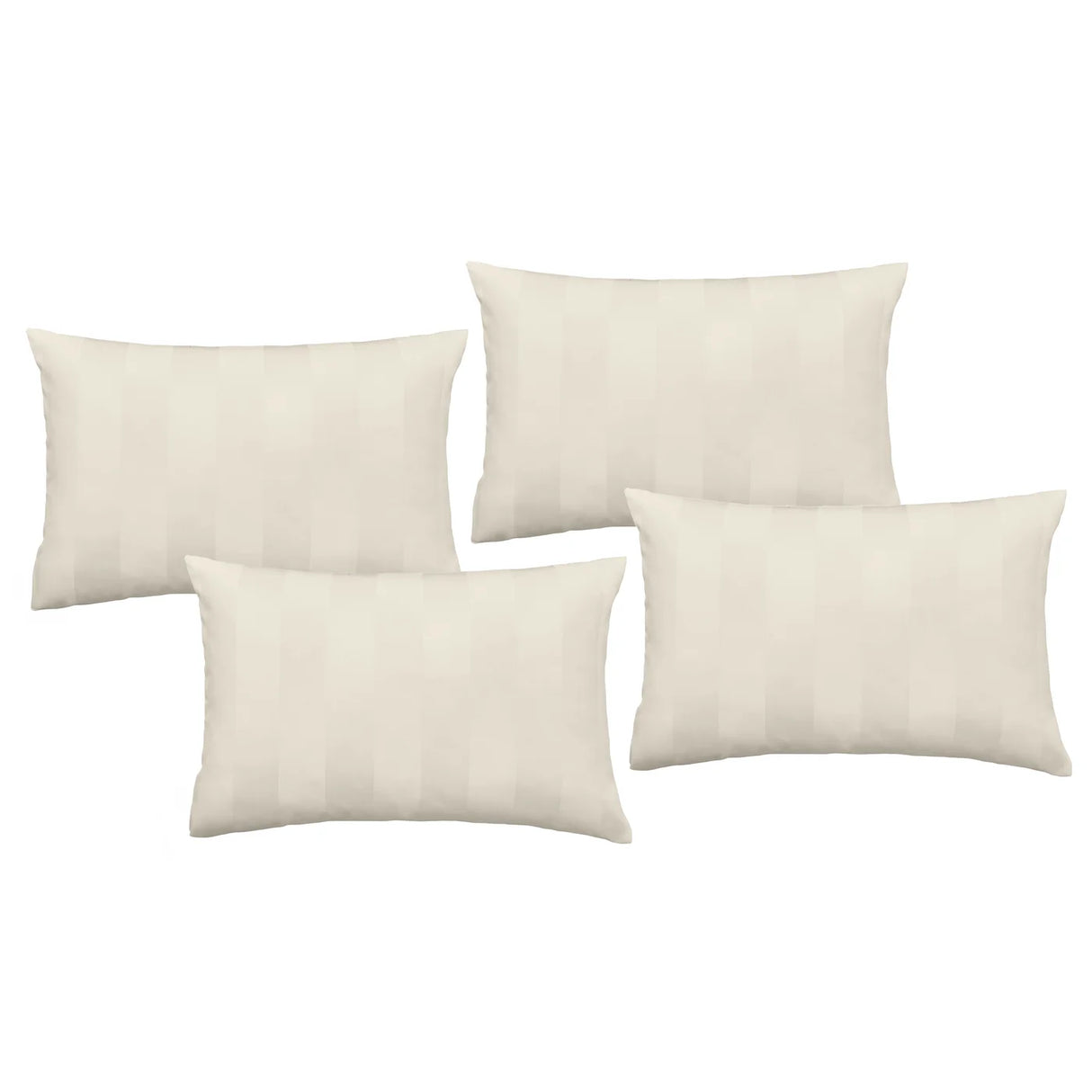 Catherine Lansfield So Soft Satin Stripe Standard Pillowcase Pair Black 5