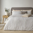 Catherine Lansfield So Soft Seersucker Stripe Duvet Cover Set