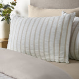 Catherine Lansfield So Soft Seersucker Stripe Duvet Cover Set - So Soft Seersucker Stripe Grey Duvet Set