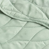 Catherine Lansfield Scallop Waves Bedspread - Scallop Waves Green Bedspread