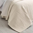 Catherine Lansfield Velvet Pinsonic Bedspread - Velvet Pinsonic Natural Bedspread