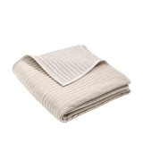 Catherine Lansfield Velvet Pinsonic Bedspread - Velvet Pinsonic Natural Bedspread