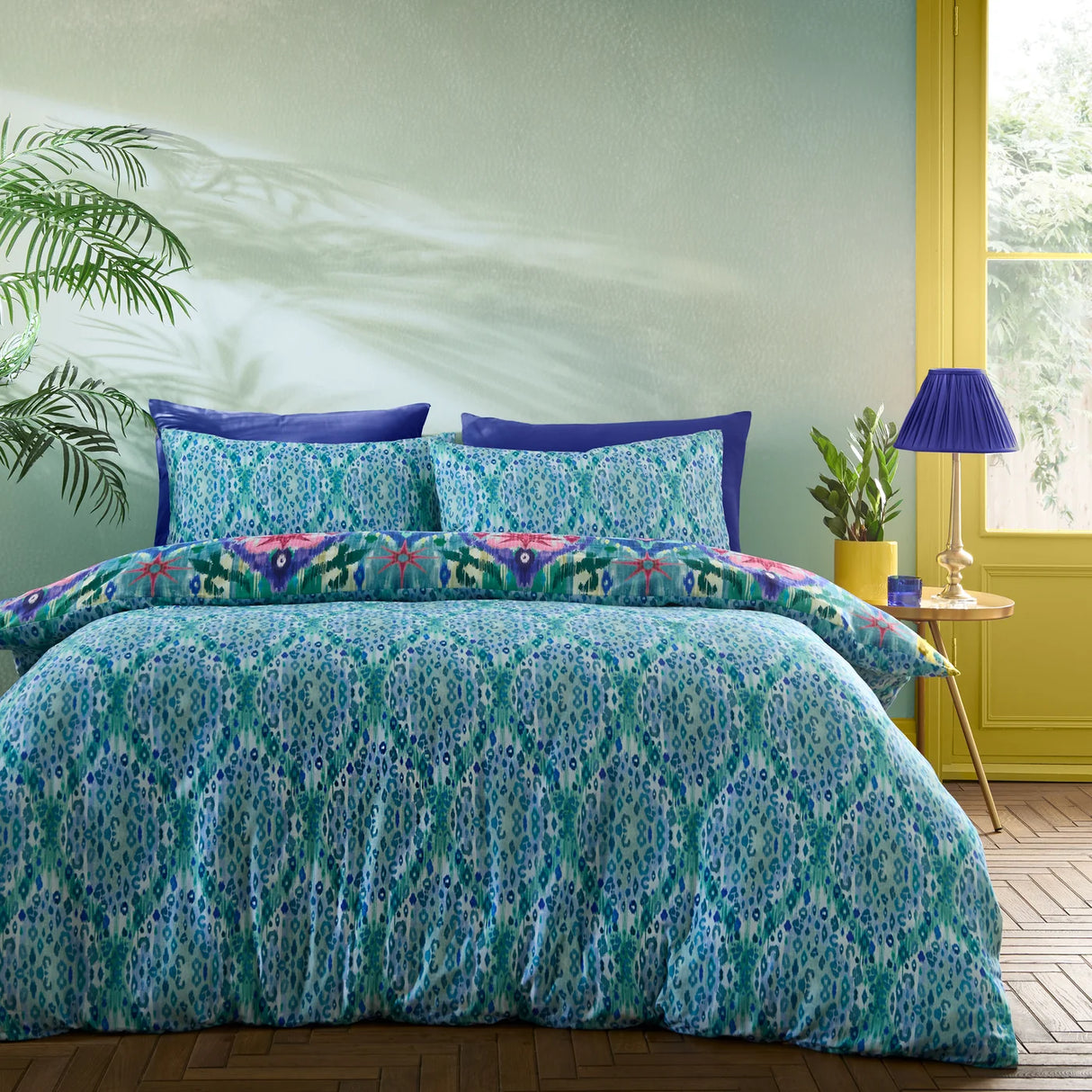 Matthew Williamson Ikat 200 Thread Count Cotton Sateen Duvet Cover Set 3