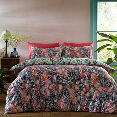 Matthew Williamson Mother Amazon 200 Thread Count Cotton Sateen Duvet Cover Set with Pillowcase