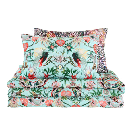 Matthew Williamson Mother Amazon 200 Thread Count Cotton Sateen Duvet Cover Set with Pillowcase