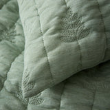 Pineapple Elephant Tamba Leaf Pinsonic Quilted Oxford Pillowcase Pair
