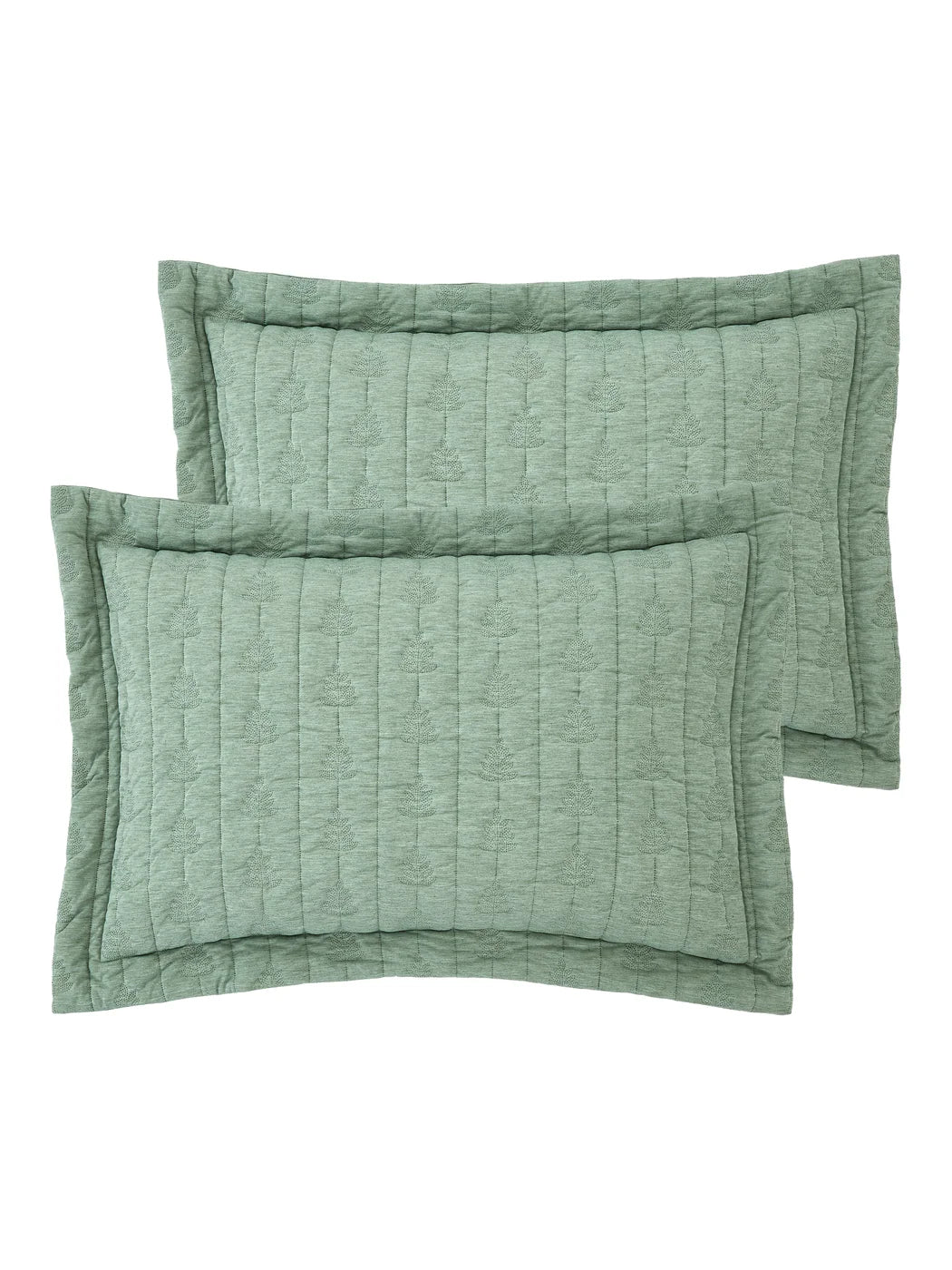 Pineapple Elephant Tamba Leaf Pinsonic Quilted Oxford Pillowcase Pair