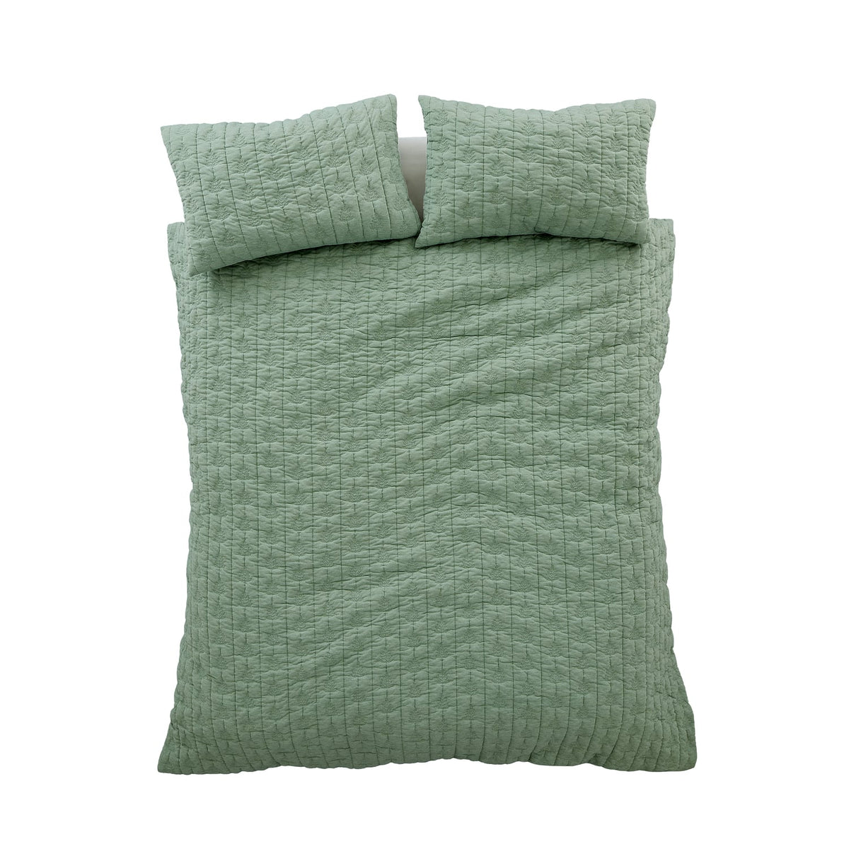 Pineapple Elephant Tamba Leaf Duvet Cover Set - Tamba Leaf Green Duvet Set
