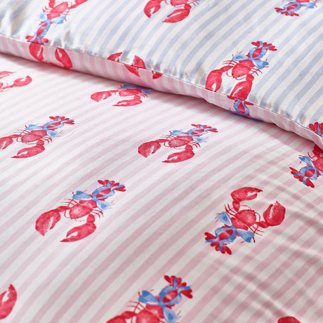 Sassy B Lobster Stripe Reversible Duvet Cover Set with Pillowcase