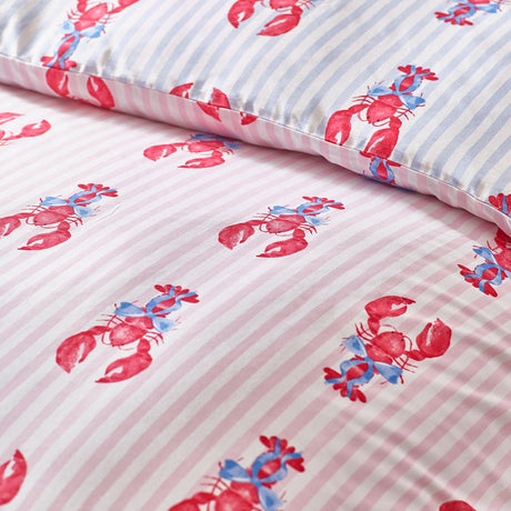 Sassy B Lobster Stripe Duvet Cover Set - Lobster Stripe Duvet Set