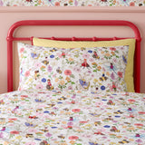 Belle & Boo Garden Friends Reversible Cotton Duvet Cover Set with Pillowcase